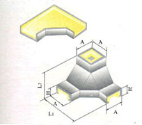 XQJ-QJNT-NTCA-03F上角垂直三通,防火桥架