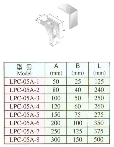 XQJ-LPC-05A型铝合金垂直上弯通