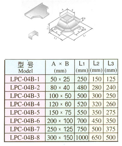 XQJ-LPC-04B型铝合金上垂直四通