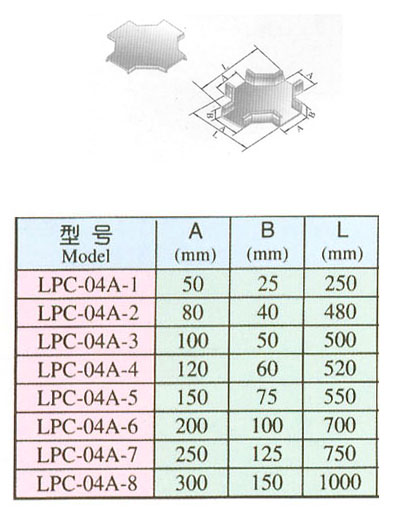 XQJ-LPC-04A型铝合金水平四通配线槽